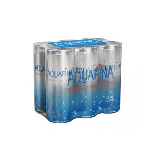 Aquafina Sparkling Water Can 250 Ml X 6
